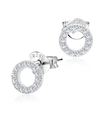 CZ Silver Stud Earrings STS-2721